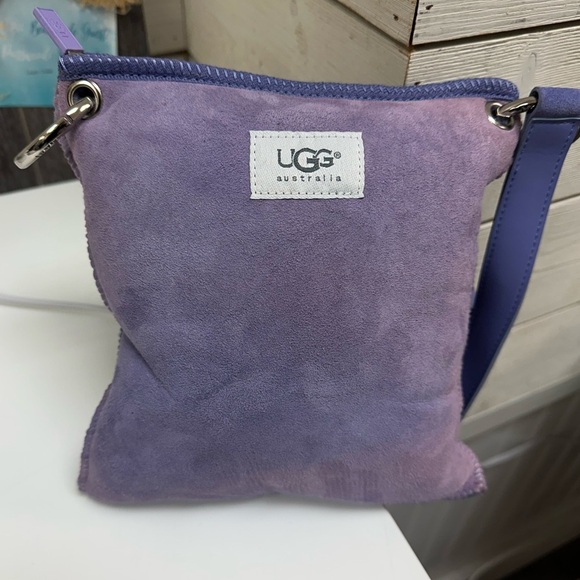 UGG Purple Suede Crossbody Bag - Picture 2 of 9